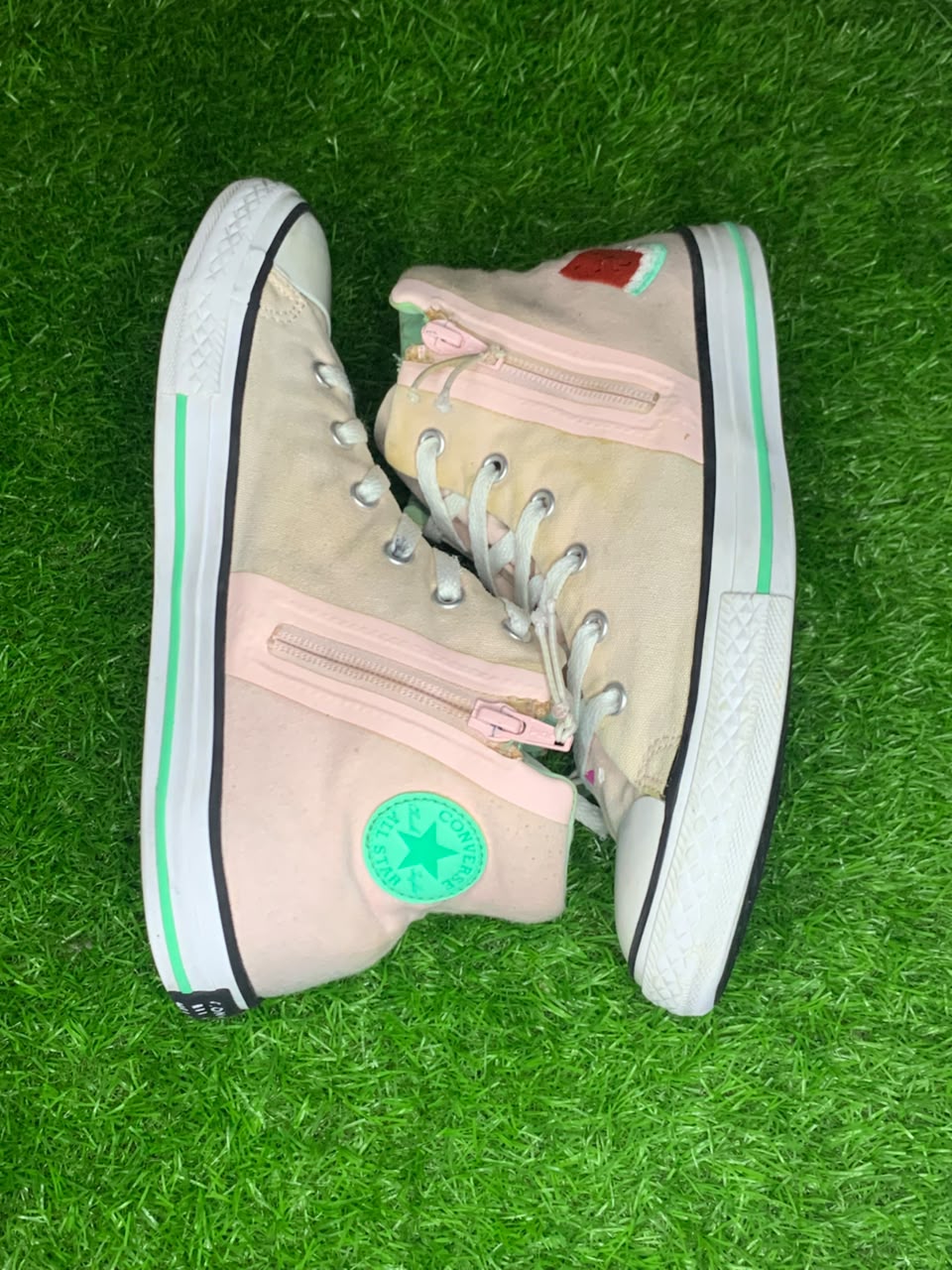 Converse Chuck Taylor All Star – Beige, Pink & Mint | EU 38.5 ( Sr000010)