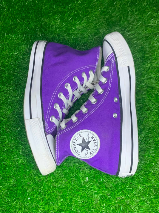 Converse Chuck Taylor All Star High Top – Purple | Size US 5 (Sr000005)
