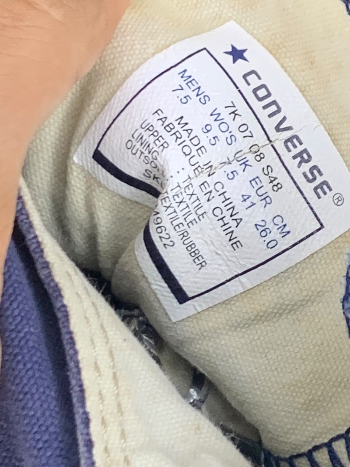 Converse Chuck Taylor All Star – Navy Blue | EU 41 (Sr000015)